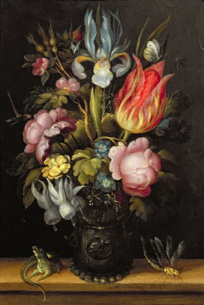 Composizione floreale con un Roemer, c.1615 da Roelandt Jacobsz. Savery